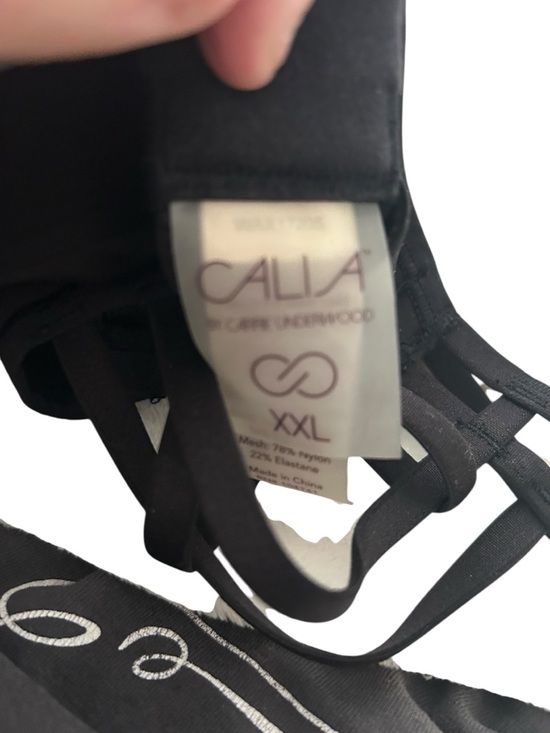 CALIA Made to Move Double Strap Sports Bra Pure Black XXL - Picture 4 of 4